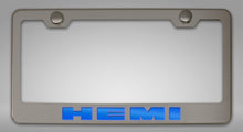 Load image into Gallery viewer, CUSTOM HEMI LICENSE PLATE FRAME | STAINLESS STEEL, CHOOSE VINYL OR LED COLOR
