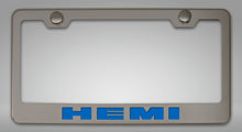 Load image into Gallery viewer, CUSTOM HEMI LICENSE PLATE FRAME | STAINLESS STEEL, CHOOSE VINYL OR LED COLOR
