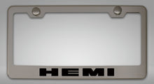 Load image into Gallery viewer, CUSTOM HEMI LICENSE PLATE FRAME | STAINLESS STEEL, CHOOSE VINYL OR LED COLOR
