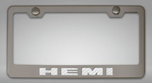 Load image into Gallery viewer, CUSTOM HEMI LICENSE PLATE FRAME | STAINLESS STEEL, CHOOSE VINYL OR LED COLOR
