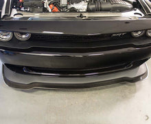 Load image into Gallery viewer, 2015-2019 5.7L/SRT8 CHALLENGER HELLCAT - LIP SPOILER | STAINLESS STEEL W/REAL CARBON FIBER OVERLAY
