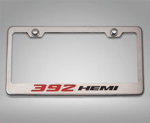 Load image into Gallery viewer, CUSTOM 392 HEMI LICENSE PLATE FRAME | STAINLESS STEEL
