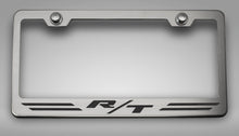 Load image into Gallery viewer, CUSTOM R/T DODGE LICENSE PLATE FRAME | STAINLESS STEEL, CHOOSE VINYL/LED COLOR
