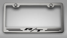 Load image into Gallery viewer, CUSTOM R/T DODGE LICENSE PLATE FRAME | STAINLESS STEEL, CHOOSE VINYL/LED COLOR
