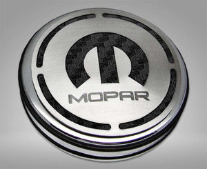 2008-2023 CHALLENGER - MOPAR INLAY DELUXE FLUID & SHOCK TOWER CAP COVERS 13PC | CHOOSE INLAY COLOR & ENG | 3.6L