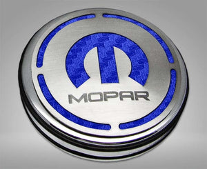 2008-2023 CHALLENGER - MOPAR INLAY DELUXE FLUID & SHOCK TOWER CAP COVERS 13PC | CHOOSE INLAY COLOR & ENG | 3.6L