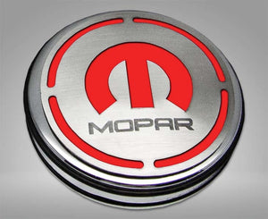 2008-2023 CHALLENGER - MOPAR INLAY DELUXE FLUID & SHOCK TOWER CAP COVERS 13PC | CHOOSE INLAY COLOR & ENG | 3.6L