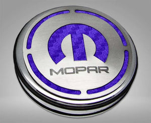 2008-2023 CHALLENGER - MOPAR INLAY DELUXE FLUID & SHOCK TOWER CAP COVERS 13PC | CHOOSE INLAY COLOR & ENG | 3.6L