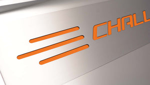 2008-2011 CHALLENGER SRT8 6.1L - FUEL RAIL COVERS WCHALLENGER LETTERING  STAINLESS STEEL, CHOOSE COLOR