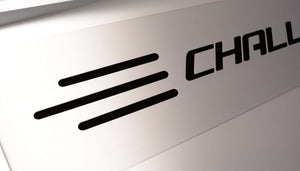 2008-2011 CHALLENGER SRT8 6.1L - FUEL RAIL COVERS WCHALLENGER LETTERING  STAINLESS STEEL, CHOOSE COLOR