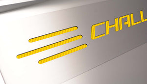 2008-2011 CHALLENGER SRT8 6.1L - FUEL RAIL COVERS WCHALLENGER LETTERING  STAINLESS STEEL, CHOOSE COLOR