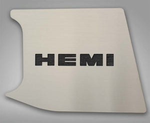 2015-2023 CHALLENGER - FACTORY ANTI-LOCK BRAKE COVER HEMI TOP PLATE ONLY | BRUSHED STAINLESS, CHOOSE COLOR