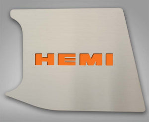 2015-2023 CHALLENGER - FACTORY ANTI-LOCK BRAKE COVER HEMI TOP PLATE ONLY | BRUSHED STAINLESS, CHOOSE COLOR