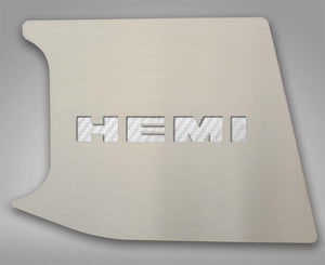 2015-2023 CHALLENGER - FACTORY ANTI-LOCK BRAKE COVER HEMI TOP PLATE ONLY | BRUSHED STAINLESS, CHOOSE COLOR