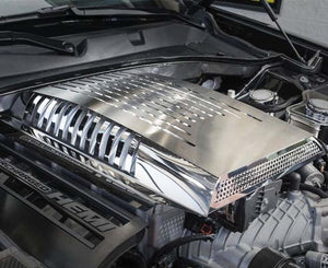 2015-2023 DODGE HELLCAT - PLENUM SUPERCHARGER ENGINE COVER | PREMIUM STAINLESS STEEL