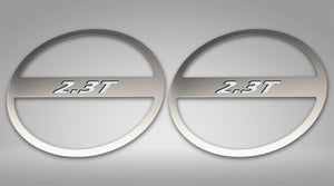 2015-2020 MUSTANG ECOBOOST - 2.3T MID-RANGE SPEAKER TRIM KIT 2PC | POLISHED STAINLESS STEEL, CHOOSE COLOR