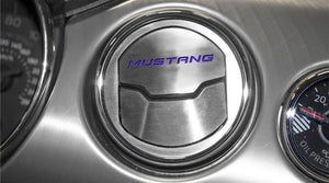 2015-2017 MUSTANG - AC VENT TRIM KIT WMUSTANG INLAY 3PC  BRUSHED STAINLESS, CHOOSE COLOR