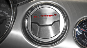 2015-2020 MUSTANG 50TH - A/C VENT TRIM KIT W/MUSTANG INLAY 2PC | BRUSHED STAINLESS, CHOOSE COLOR