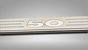 MUSTANG GT - CUSTOM FORD LICENSE PLATE FRAME WITH "5.0" | STAINLESS STEEL, CHOOSE VINYL OR LED COLOR