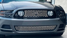 Load image into Gallery viewer, 2010-2014 MUSTANG HONEYCOMB UPPER FRONT GRILLE OVERLAY | POLISHED STAINLESS STEEL
