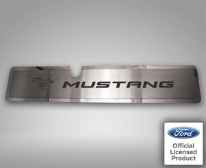 2015-2017 MUSTANG GT- RADIATOR COVER VANITY PLATE 'PONY & MUSTANG' | BRUSHED, CHOOSE COLOR