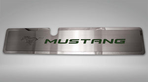 2015-2017 MUSTANG GT- RADIATOR COVER VANITY PLATE 'PONY & MUSTANG' | BRUSHED, CHOOSE COLOR