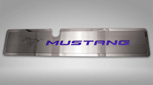 2015-2017 MUSTANG GT- RADIATOR COVER VANITY PLATE 'PONY & MUSTANG' | BRUSHED, CHOOSE COLOR