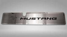 Load image into Gallery viewer, 2015-2017 MUSTANG GT- RADIATOR COVER VANITY PLATE &#39;PONY &amp; MUSTANG&#39; | BRUSHED, CHOOSE COLOR
