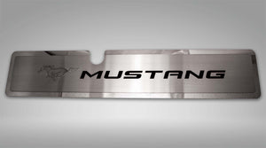 2015-2017 MUSTANG GT- RADIATOR COVER VANITY PLATE 'PONY & MUSTANG' | BRUSHED, CHOOSE COLOR