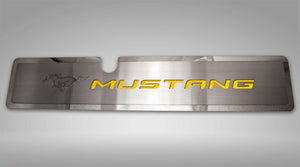 2015-2017 MUSTANG GT- RADIATOR COVER VANITY PLATE 'PONY & MUSTANG' | BRUSHED, CHOOSE COLOR