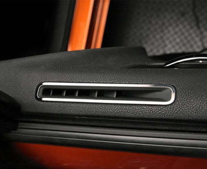 2011-2013 DODGE CHARGER - A/C VENT DOOR TRIM 2PC | POLISHED STAINLESS STEEL