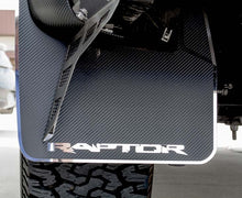 Load image into Gallery viewer, 2010-2014 FORD RAPTOR - RAPTOR STYLE CARBON FIBER MUD GUARDS | 3 LAYER CONSTRUCTION, CHOOSE KIT | Raptor Style CF Front
