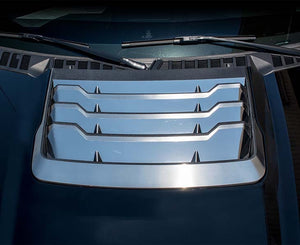 2017-2018 FORD RAPTOR - HOOD VENT GRILLE TRIM | STAINLESS STEEL, CHOOSE FINISH