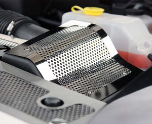 2010-2014 FORD RAPTOR - AIR BOX COVER | PERFORATED POLISHED STAINLESS STEEL