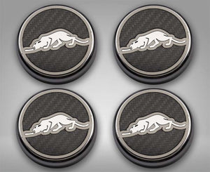 1997-2002 PLYMOUTH PROWLER - ENGINE FLUID CAP COVERS "KAT STYLE" 4PC | REAL CARBON FIBER