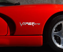 Load image into Gallery viewer, 1996-2002 DODGE VIPER GTS - SIDE FENDER LETTERING SET &#39;VIPER GTS&#39; | POLISHED STAINLESS STEEL
