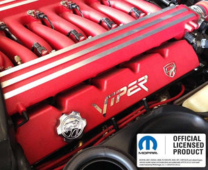 1996-2002 DODGE VIPER - VALVE COVER VIPER LETTER SET W/EMBLEM | POLISHED STAINLESS STEEL