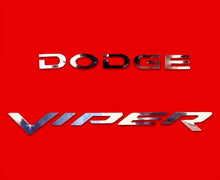 Load image into Gallery viewer, 2003-2010 DODGE VIPER - REAR BUMPER &#39;DODGE&#39; &amp; &#39;VIPER&#39; LETTERS | POLISHED STAINLESS STEEL
