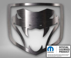 2003-2010 DODGE VIPER - VIPER FANGS EMBLEM 1PC | POLISHED STAINLESS STEEL