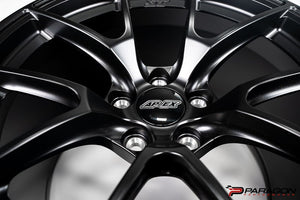 APEX VS-5RS 19X9, 20X11.5 FORGED C8 CORVETTE WHEELS - SATIN BLACK