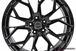 BRIXTON FORGED RF10 C8 CORVETTE WHEELS - 20X9, 21X12 - SATIN BLACK