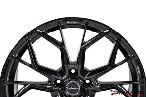 BRIXTON FORGED RF10 C8 CORVETTE WHEELS - 20X9, 21X12 - SATIN BLACK