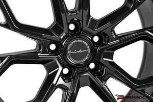 BRIXTON FORGED RF10 C8 CORVETTE WHEELS - 20X9, 21X12 - SATIN BLACK