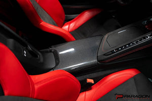 CCS C8 CORVETTE CARBON FIBER CENTER CONSOLE LID OVERLAY