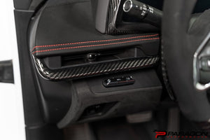 C8 CORVETTE BLUE CARBON FIBER INTERIOR TRIM - 3 PC KIT