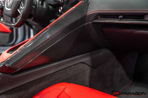 CCS C8 CORVETTE CARBON FIBER CENTER CONSOLE SIDE TRIM