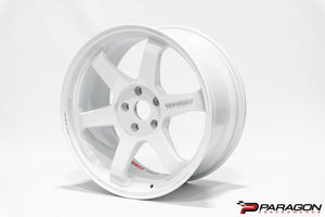 VOLK RACING TE37 C8 CORVETTE 19X9.5 ET36, 20X11 ET39 - DASH WHITE