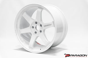 VOLK RACING TE37 C8 CORVETTE 19X9.5 ET36, 20X11 ET39 - DASH WHITE