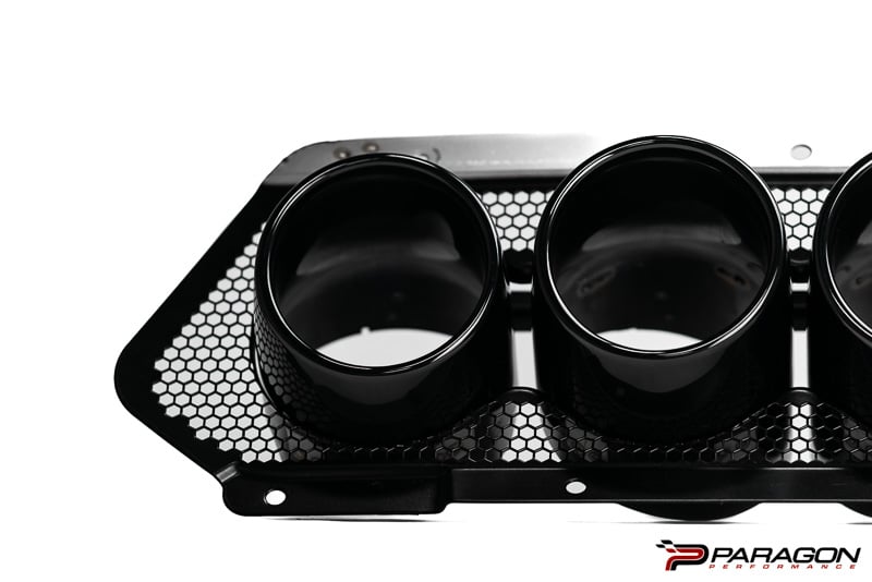 C8 CORVETTE Z06 BLACK CENTER OEM EXHAUST TIPS Performance Corvettes