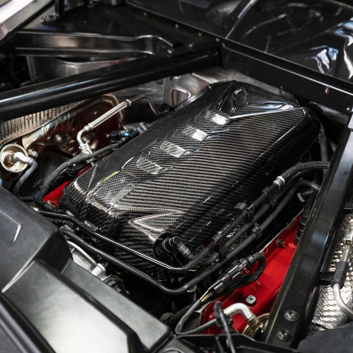 Carbon Fiber Center Engine Cover C8 Corvette
